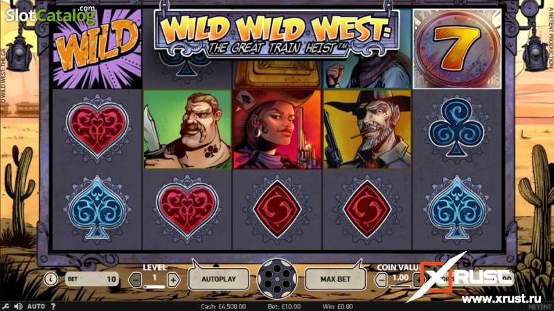 Игровой автомат Wild West в казино Вулкан