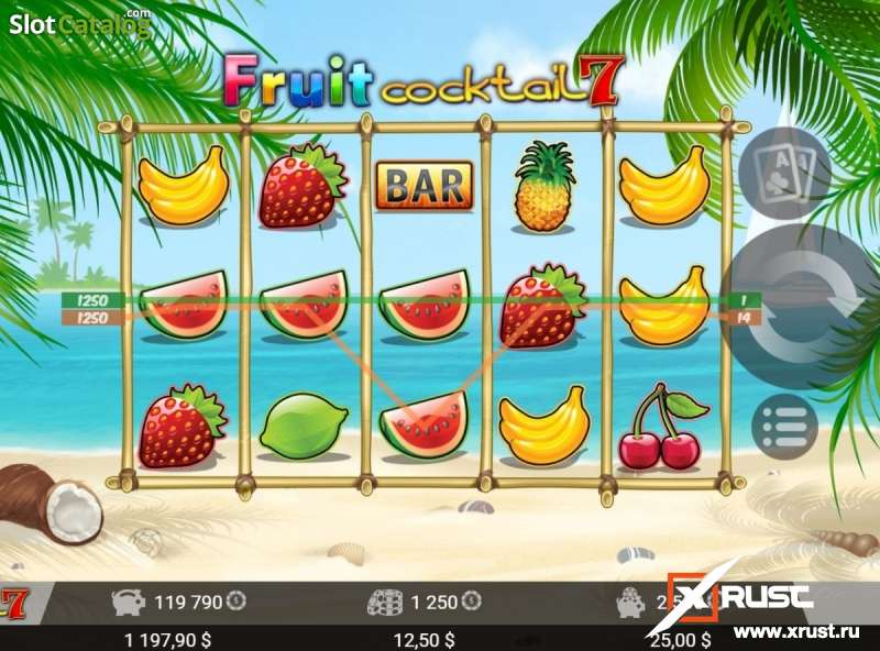 Fruit Cocktail. Классический игровой автомат в казино Вулкан