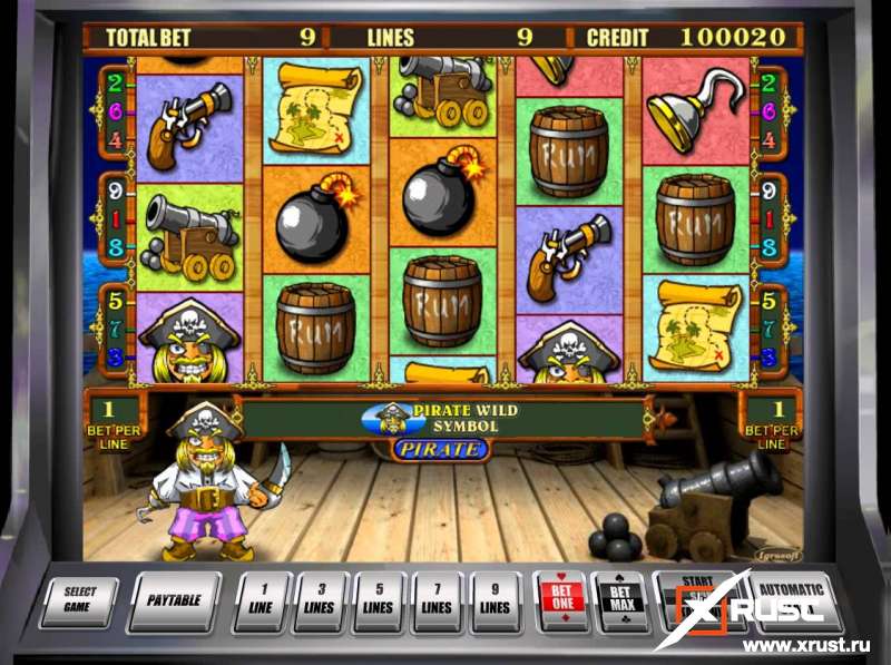 Пиратский игровой автомат на реальные деньги в онлайн казино Слот Клуб
