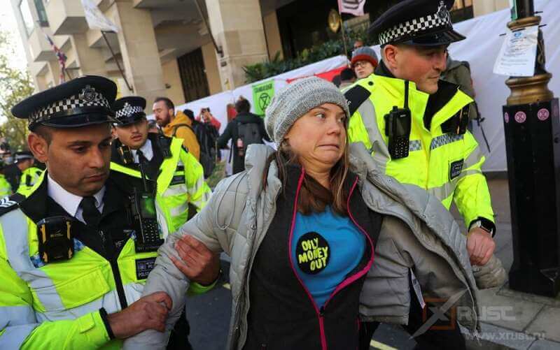 Грета Тунберг задержана лондонской полицией